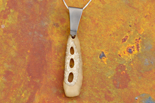 Carved Walrus Ivory Pendant