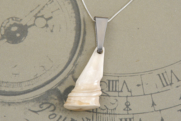 Carved Mammoth Ivory Pendant