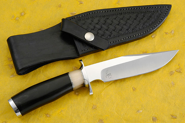 Hunter's Bowie with Buffalo Horn and Musk Ox Horn