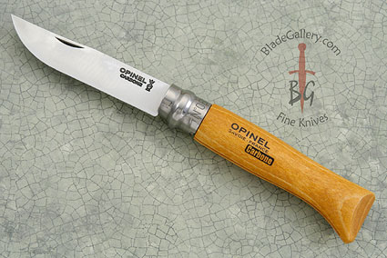 Folding Knife No. 8 - Carbon Steel, Beechwood