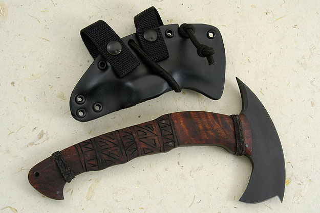 Sayoc RnD Close Quarters Spike Hawk with Maple and Tribal Markings