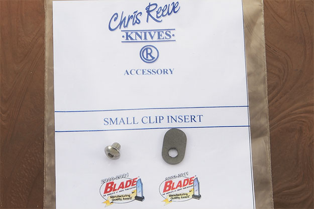 Clip Insert, Small Sebenza and TiLock - Titanium