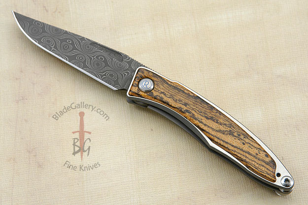 Mnandi with Bocote and Raindrop Damascus