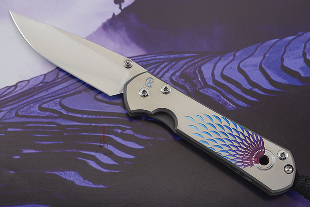 Small Sebenza 21 with Unique Graphic - Paardebloem