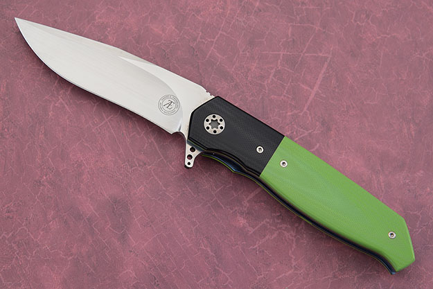 L36 IKBS Flipper with Toxic Green and Black G10