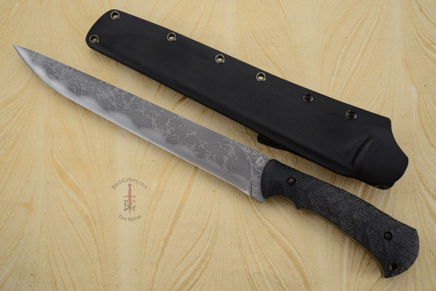 Yamasemi with Black Canvas Micarta