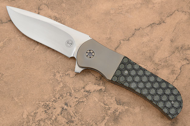 M39 Framelock Flipper with Honeycomb G10 and Titanium (IKBS)