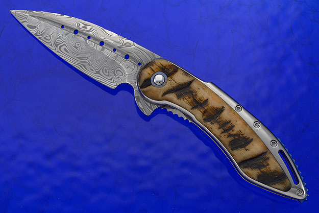 Damascus Glimpse 5.0 with Sheep Horn