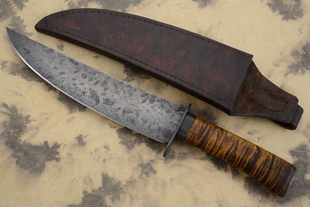 Forge Finish Bowie with Curly Maple