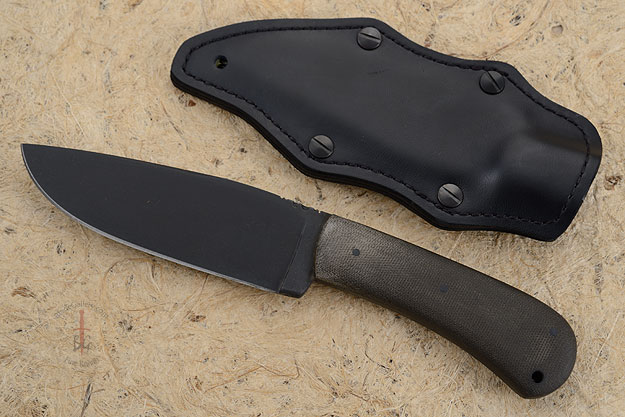 Hunting Knife with Green Micarta (52100)