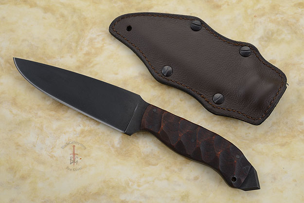 Spike Belt Knife with Sculpted Maple