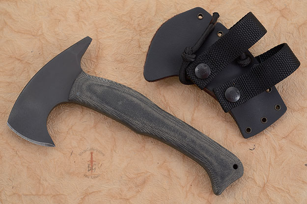 Stealth Axe with Black Micarta Handle