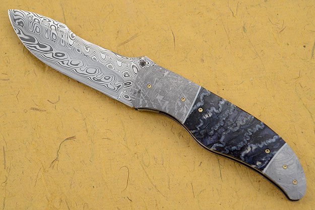 LL-A Folder with Mammoth Molar and Meteorite