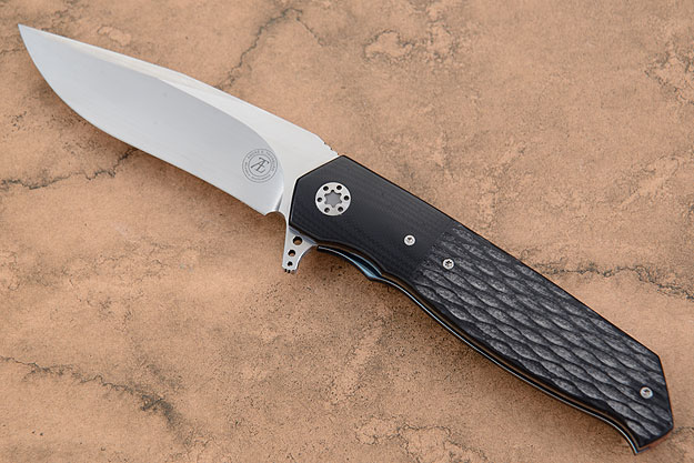 L36M Flipper with Jigged Black G10 and Black Micarta (IKBS)