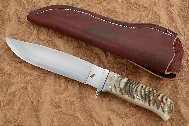 Camp Knife with Sheep Horn