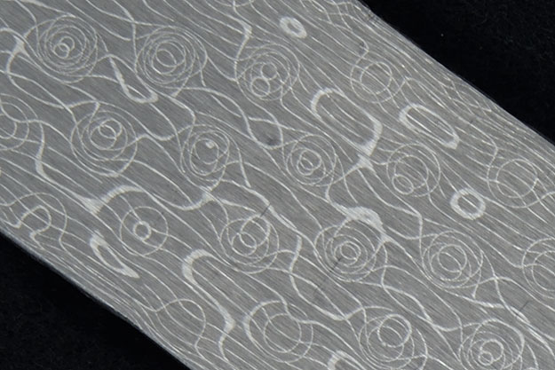 Stainless Vines and Roses Damascus Bar (14-1/3