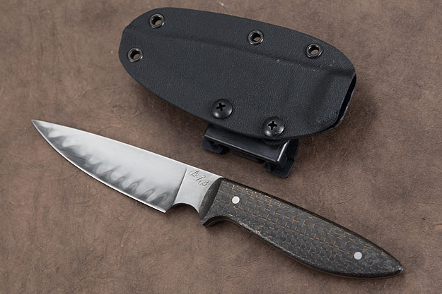 San Mai Tactical EDC Utility with Lightning Strike Carbon Fiber