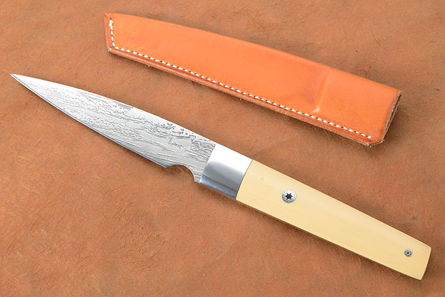 Paring Knife with Ivory Micarta