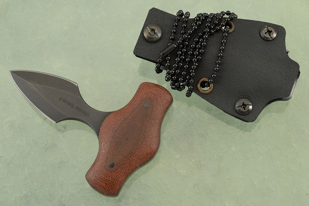 Push Dagger with Tan Micarta