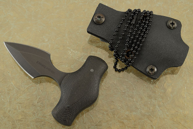 Push Dagger with Black Micarta