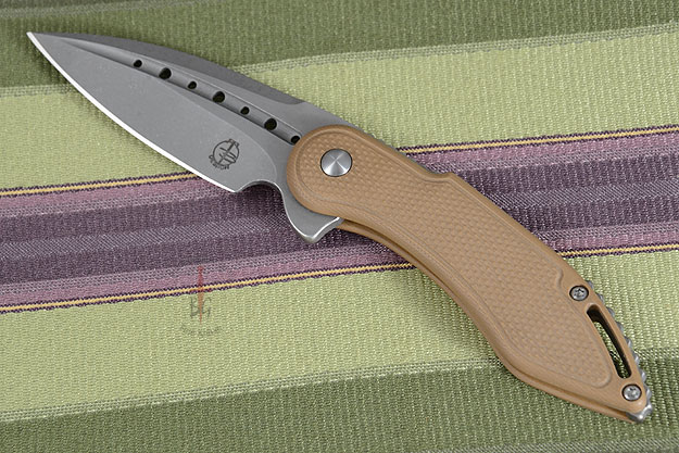 Mini Glimpse Friction Folder with Coyote Brown Diamond G10