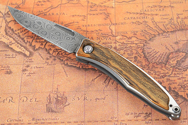 Mnandi with Bocote and Raindrop Damascus