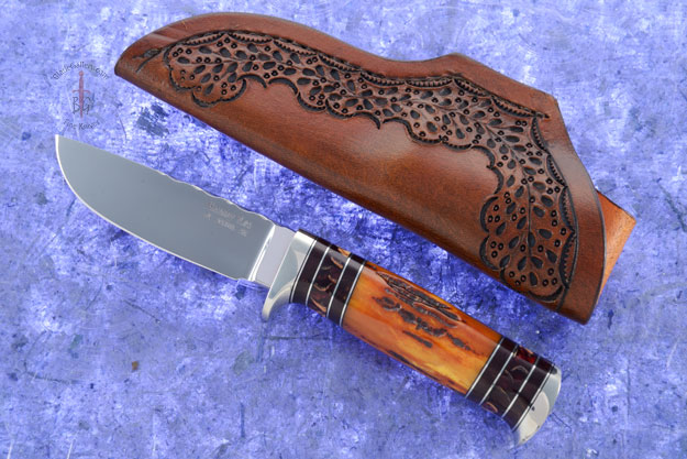 Hunter with Amber Bone Stag