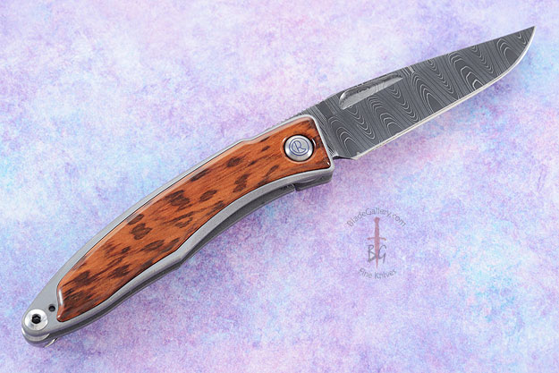 Mnandi with Snakewood and Laddered Damascus - Left Handed