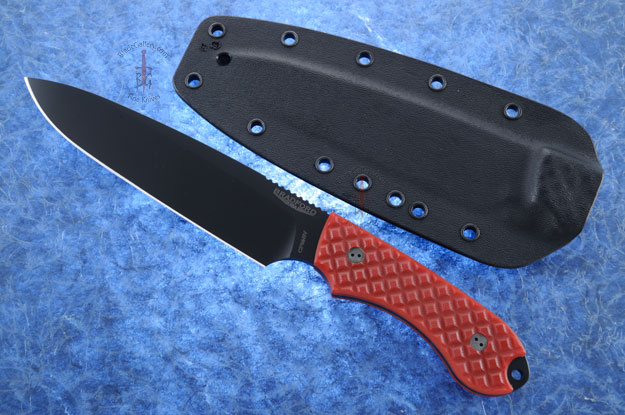 Guardian 6 - Red G10, DLC Blade, Sabre Grind - CPM-3V