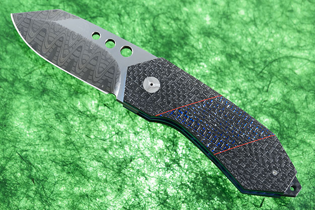 Tactical FLF with Black and Blue Silver Strike Carbon Fiber and MoonGlow II (IKBS)