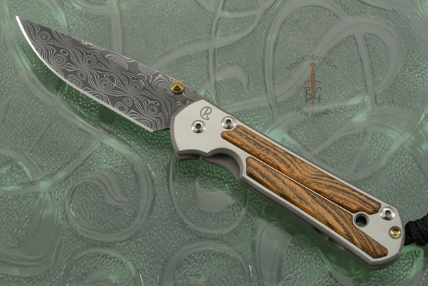 Small Sebenza 21 with Bocote and Raindrop Damascus