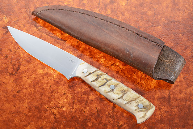 Forged Tactical EDC Utility with Sheep Horn