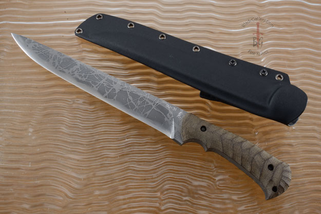 Yamasemi with Green Canvas Micarta