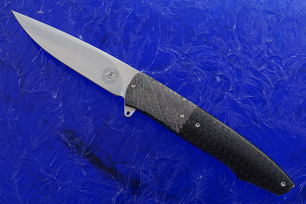 L19 Flipper with Carbon Fiber and Engraved Zirconium