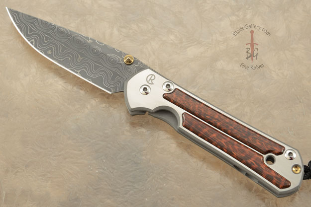 Small Sebenza 21 with Snakewood and Raindrop Damascus