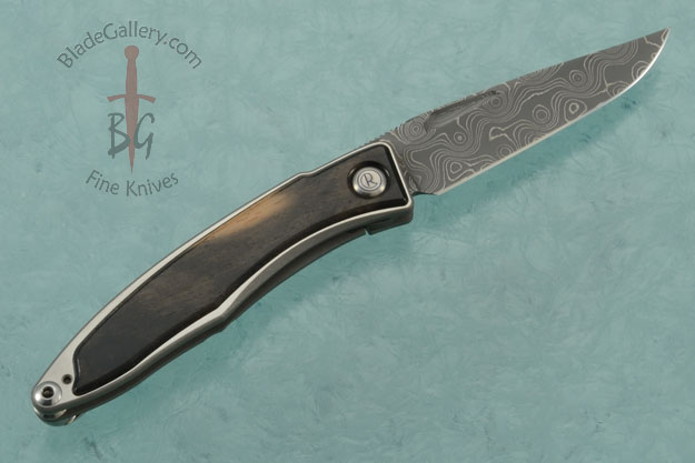 Mnandi with Gabon Ebony and Raindrop Damascus - Left Handed