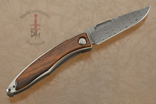 Mnandi with Cocobolo and Laddered Damascus - Left Handed