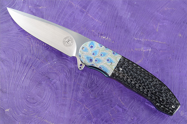 L48 Flipper with Silver Strike Carbon Fiber - Peacock Feather (IKBS)