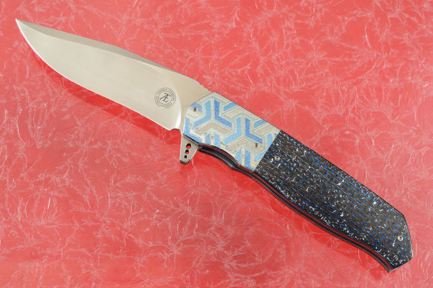 L36M Flipper with Blue/Silver Carbon Fiber and Titanium (IKBS)