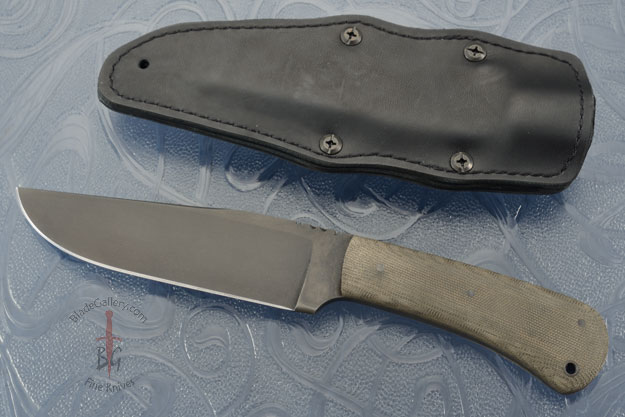 Field Knife with Green Micarta