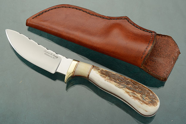 Swayback Hunter/Skinner with Elk Antler
