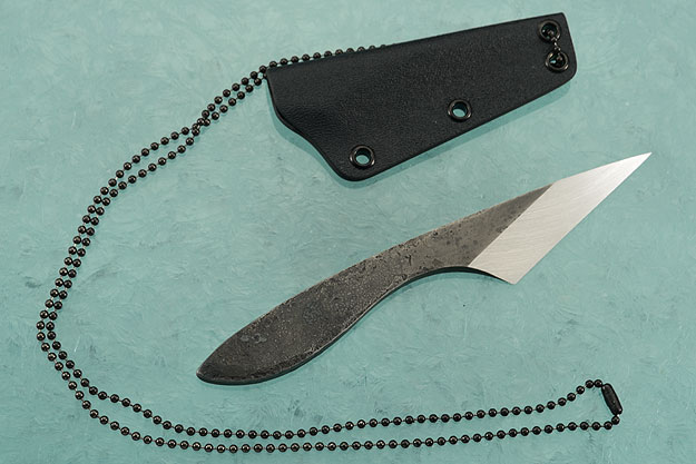 Kiridashi Tactical Neck Knife with Textured Finish