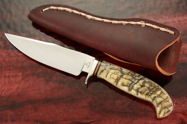 Clip Point Hunter with Sheep Horn