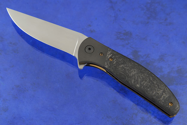 Bingalor Flipper with Marbled Carbon Fiber and Zirconium