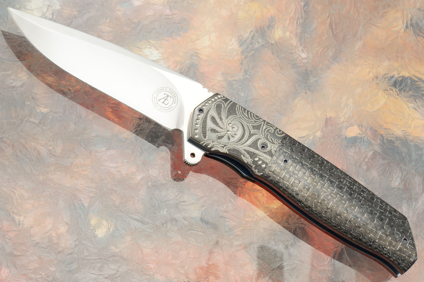 L36S Flipper with Silver Strike Carbon Fiber and Zirconium (IKBS)