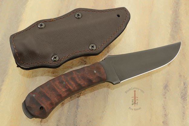 Crusher Belt Knife with Sculpted Maple