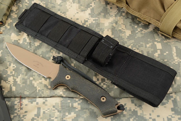 Harsey Hunter with Black Handle/Dark Earth Blade