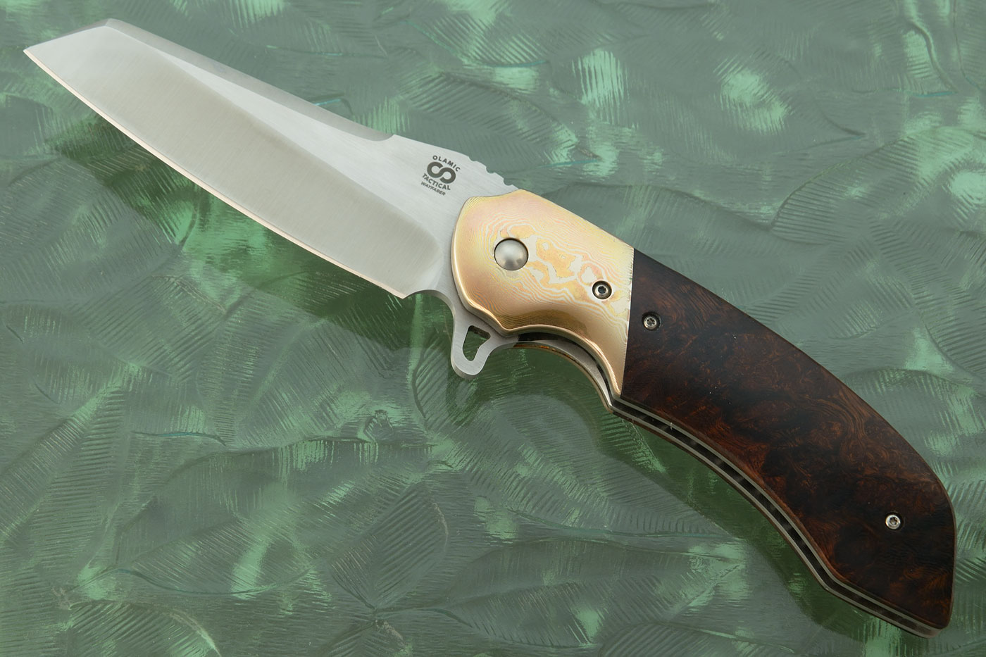 Wayfarer Flipper - Custom - with Ironwood and Mokume