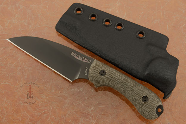 Guardian 3 - 3D OD Green Micarta, DLC Blade, Wharncliffe