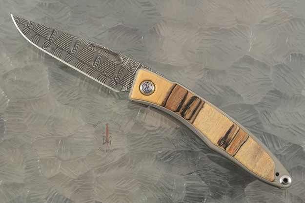 Mnandi with Spalted Beech and Basketweave Damascus